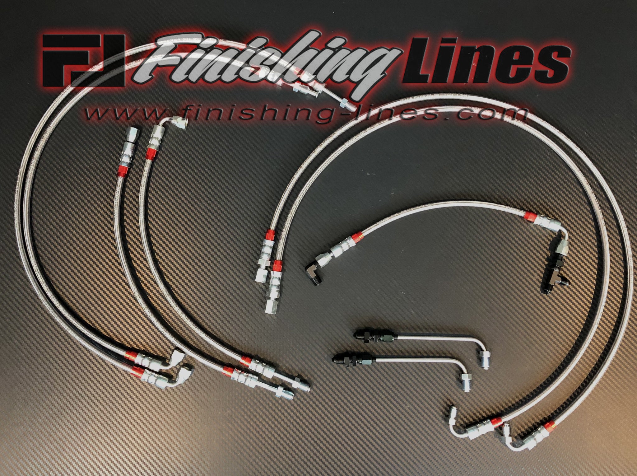 Finishing Lines EF/CRX Full Tuck Brake Line Kit (Brake Booster Deleted