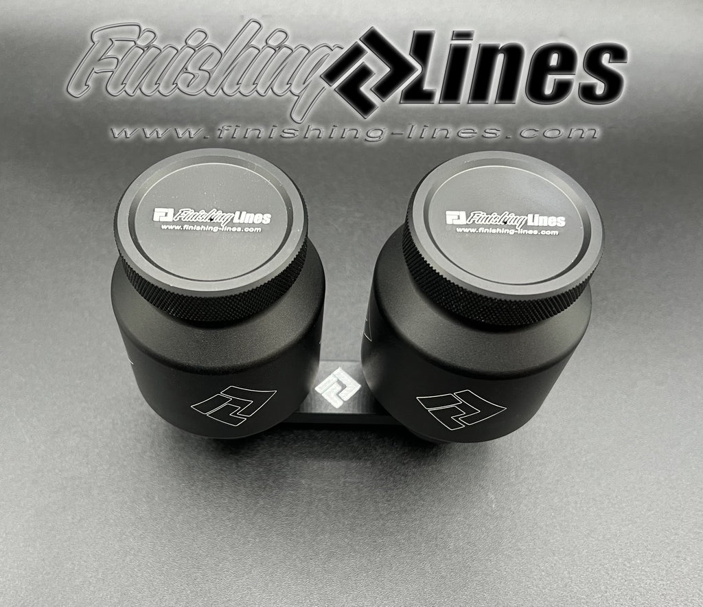 Finishing Lines Billet Reservoir for EK Civic/'98+DC Integra/S2000 Stock Master Cylinder - Black Edition