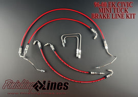 Finishing Lines EK Mini Tuck Brake Line Kit (Stock Master Cylinder Setup)