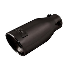 Load image into Gallery viewer, DC Sports Exhaust DC Sport Black Universal Bolt On Exhaust Slant Cut Tip 2.25&quot; Inlet 3.75&quot; Outlet
