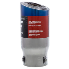 Load image into Gallery viewer, DC Sports Exhaust DC Sport Polished Stainless Universal Bolt On Exhaust Slant Cut Tip 2.87 Inlet 3.5" Outlet