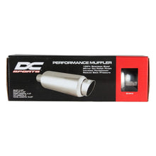 Load image into Gallery viewer, DC Sports Exhaust DC Sports Universal Round Muffler 2.5" Inlet-3.25" 5" Tip Slant Cut