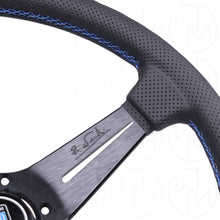 Load image into Gallery viewer, Nardi Sport Rally Deep Corn Steering Wheel - 350mm Perforated Leather w/Blue Stitch