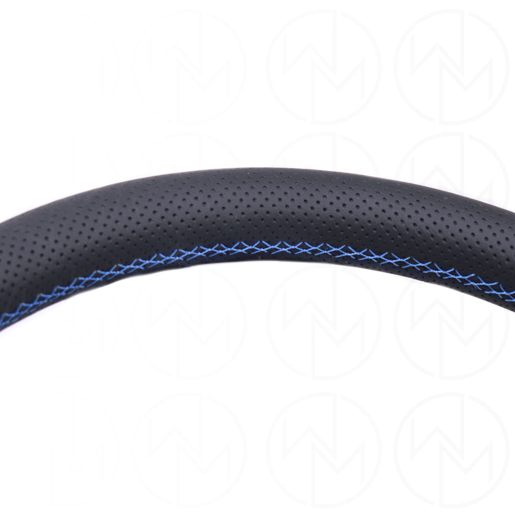 Nardi Sport Rally Deep Corn Steering Wheel - 350mm Perforated Leather w/Blue Stitch