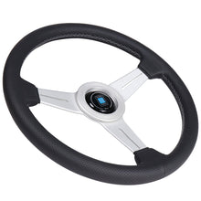 Load image into Gallery viewer, Nardi Classic Steering Wheel - 340mm Perforated Leather w/ Silver Spoke &amp; Ring and Grey Stitch