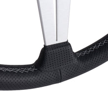 Load image into Gallery viewer, Nardi Classic Steering Wheel - 340mm Perforated Leather w/ Silver Spoke &amp; Ring and Grey Stitch