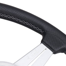 Load image into Gallery viewer, Nardi Classic Steering Wheel - 340mm Perforated Leather w/ Silver Spoke &amp; Ring and Grey Stitch