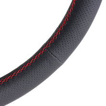 Load image into Gallery viewer, Nardi Sport Rally Deep Corn Steering Wheel - 350mm Perforated Leather w/Silver Spokes and Red Stitch