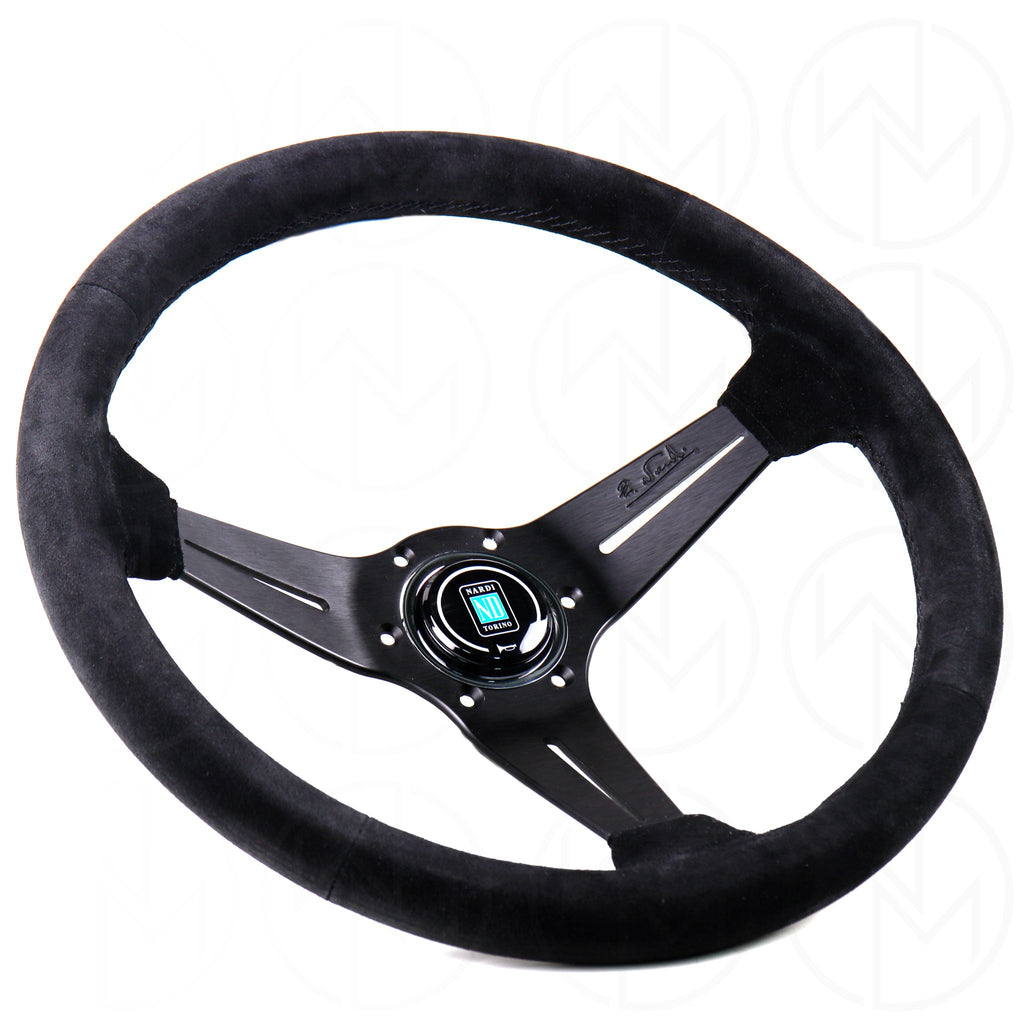 Nardi Sport Rally Deep Corn Steering Wheel - 350mm Suede w/ Black Stitch