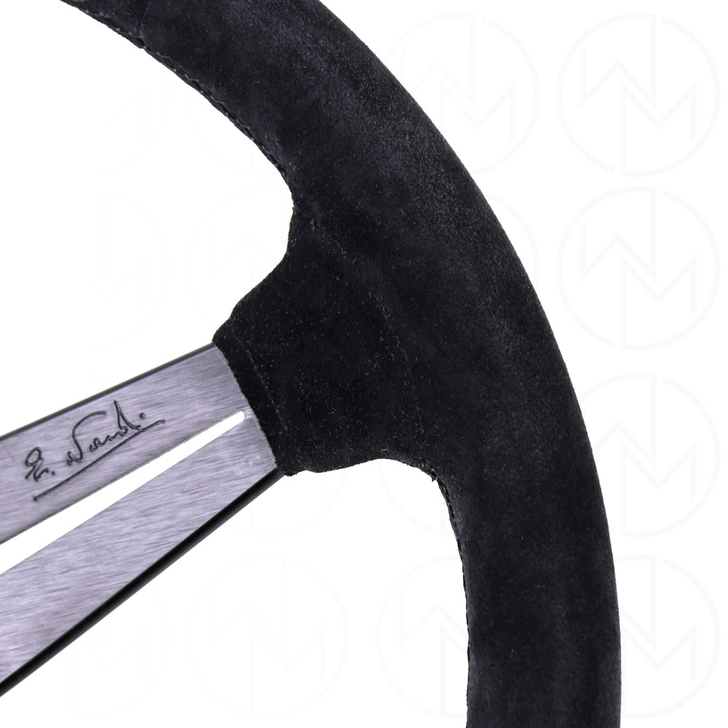 Nardi Sport Rally Deep Corn Steering Wheel - 350mm Suede w/ Black Stitch