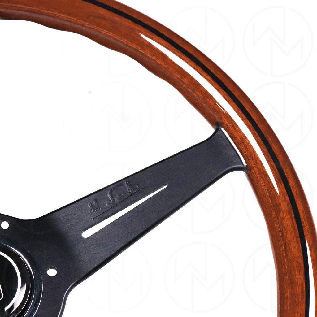 Nardi Classic Wood Steering Wheel - 360mm Black Spokes