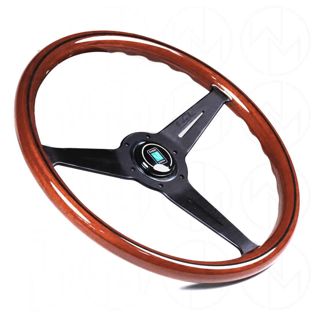 Nardi Classic Wood Steering Wheel - 360mm Black Spokes