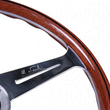 Load image into Gallery viewer, Nardi Classic ND 367 Wood Steering Wheel - 360mm Polished Spokes w/Ring Screws