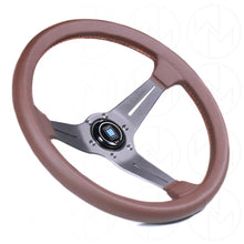 Load image into Gallery viewer, Nardi Deep Corn Revolution Brown Leather Steering Wheel - 350mm