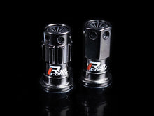 Load image into Gallery viewer, Project Kics R40 Iconix Extended Lug Nuts With Locks - Black Chrome M12x1.50