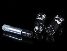 Load image into Gallery viewer, Project Kics R40 Iconix Extended Lug Nuts With Locks - Black Chrome M12x1.50