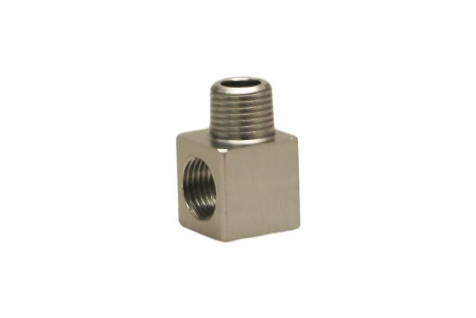 Fragola 495002-BL 6AN To 3/8 NPT Inline Gauge Adapter  1/8 NPT Gauge Adapter 1 8 Npt Gauge Port