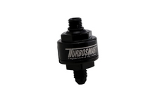 Load image into Gallery viewer, Billet Turbo Oil Feed Filter 44um -4AN To -4AN ORB – Black