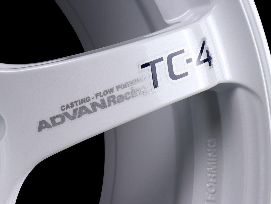 Advan Racing TC4 Wheels - White / 18x9.5 / 5x114.3 / +35