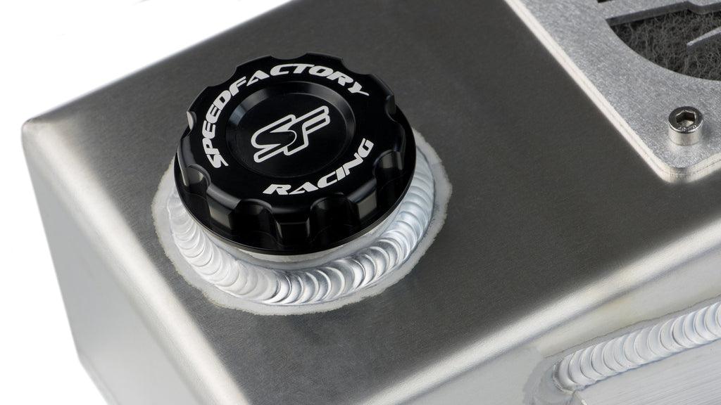 SICKS PEED SS18055 White Non-Vented Baffled Oil Catch Can Reservoir Tank