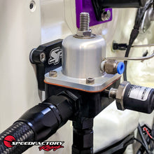 Load image into Gallery viewer, SpeedFactory Racing Billet Weldon Fuel Pressure Regulator Mounting Bracket