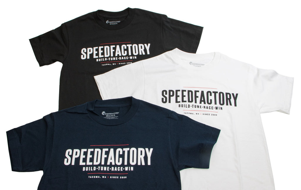 SpeedFactory Racing "Build Tune Race Win" T-Shirt