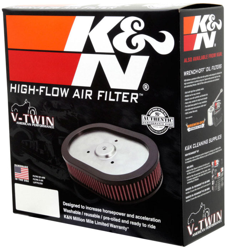 K&N 10-12 Harley-Davidson FLHXSE/FLSTSE / 11-12 FLHTCUSE / 11 FLTRUSE Replacement Air Filter