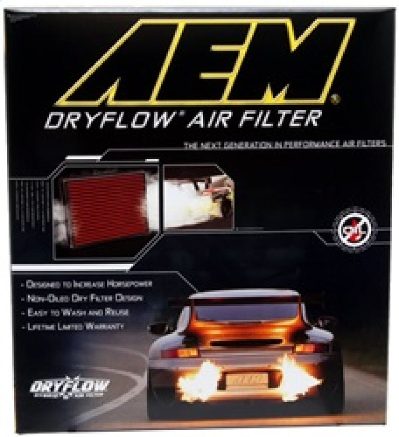 AEM Nissan 11.438in O/S L x 9.75in O/S W x 1.438in H DryFlow Air Filter