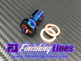 Titanium Banjo Bolt 3/8-24 Burnt Finish
