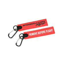 Load image into Gallery viewer, SpeedFactory Racing &quot;Flight&quot; Keychains (Red)