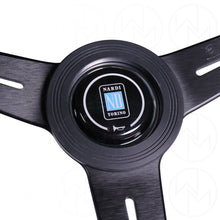 Load image into Gallery viewer, Nardi Classic Steering Wheel - 390mm Leather w/Black Spoke &amp; Ring and Grey Stitch