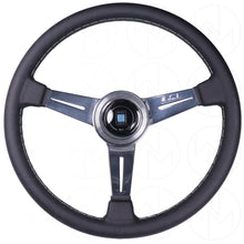 Load image into Gallery viewer, Nardi Classic Steering Wheel - 360mm Leather w/Polished Spokes &amp; Ring and Grey Stitch