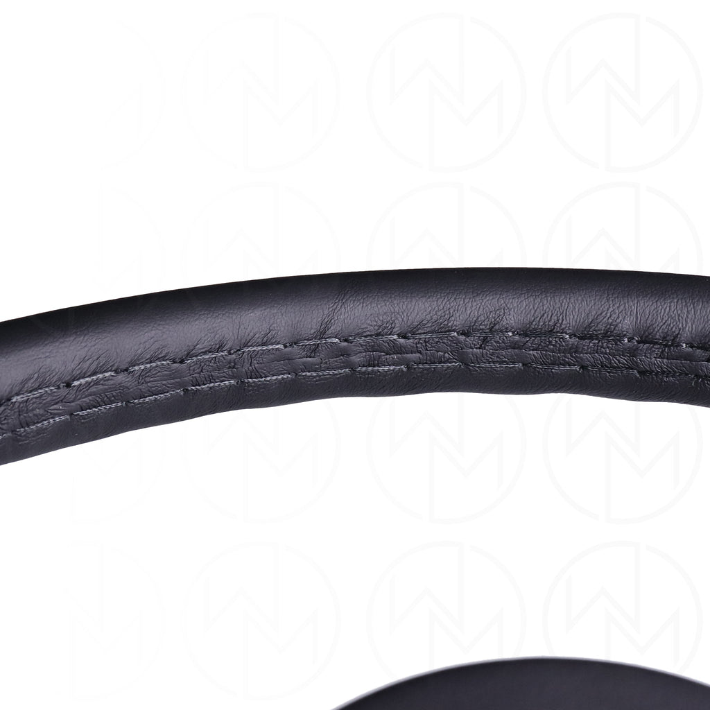 Nardi Classic Steering Wheel - 365mm Leather w/Black Spoke & Leather Ring and Black Stitch