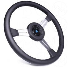 Load image into Gallery viewer, Nardi Classic Steering Wheel - 365mm Leather w/Satin Spoke &amp; Leather Ring and Black Stitch
