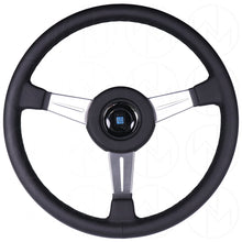 Load image into Gallery viewer, Nardi Classic Steering Wheel - 365mm Leather w/Satin Spoke &amp; Leather Ring and Black Stitch