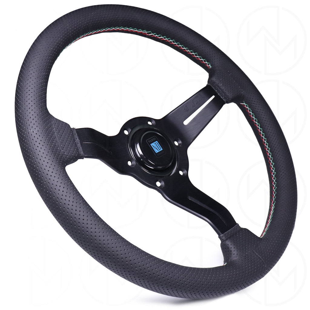 Nardi Sport Rally Deep Corn Italy Edition Steering Wheel - 330mm Perforated Leather & Combo Stitch
