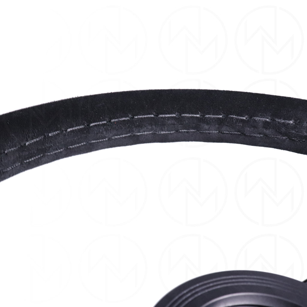 Nardi Classic Steering Wheel - 330mm Suede w/Black Spoke & Ring and Black Stitch