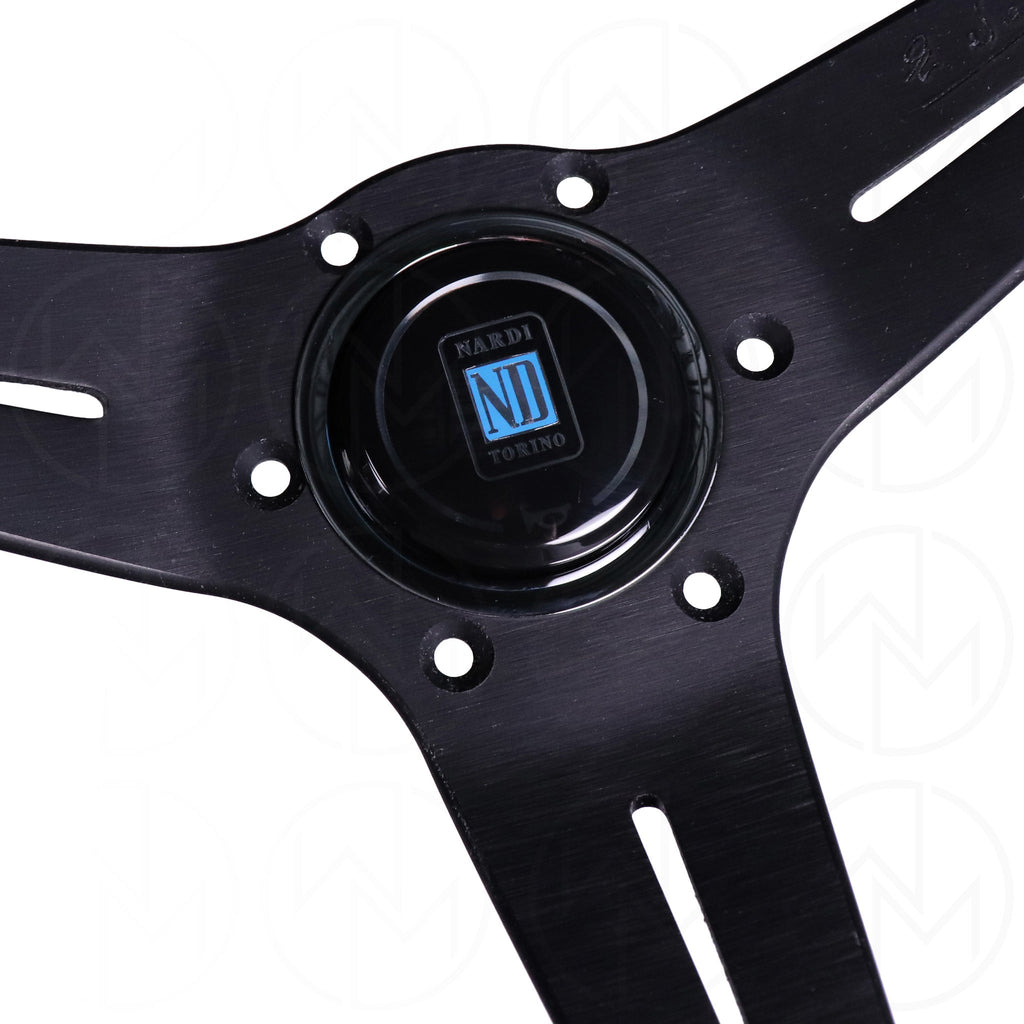 Nardi Competition Steering Wheel - 330mm Suede w/Red Stitch