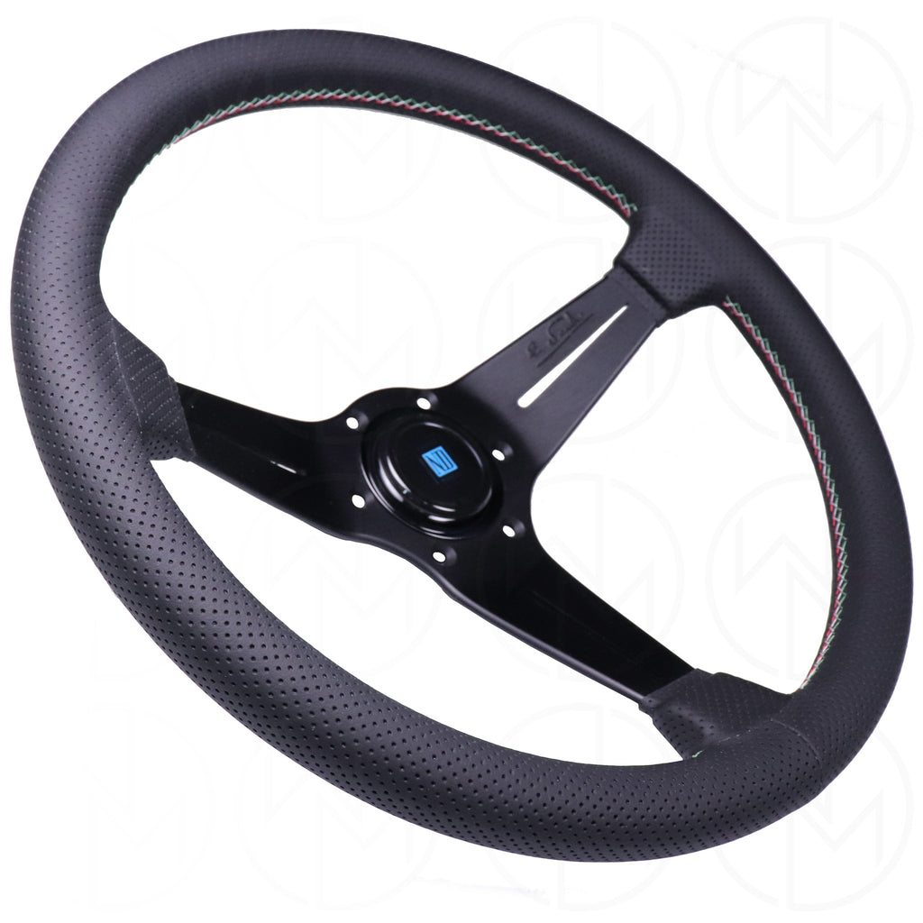 Nardi Sport Rally Deep Corn Italy Edition Steering Wheel - 350mm Perforated Leather & Combo Stitch