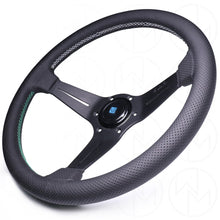 Load image into Gallery viewer, Nardi Sport Rally Deep Corn Sectors Steering Wheel - 350mm Perforated Leather and Colored Sectors