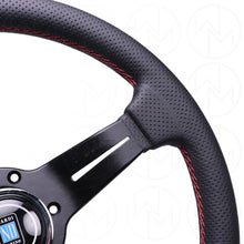 Load image into Gallery viewer, Nardi Sport Rally Deep Corn Steering Wheel - 330mm Perforated Leather w/Red Stitch