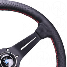 Load image into Gallery viewer, Nardi Sport Rally Deep Corn Steering Wheel - 350mm Perforated Leather w/Red Stitch
