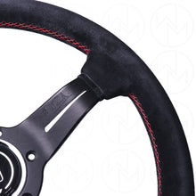 Load image into Gallery viewer, Nardi Sport Rally Deep Corn Steering Wheel - 330mm Suede w/Red Stitch