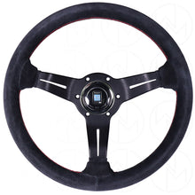 Load image into Gallery viewer, Nardi Sport Rally Deep Corn Steering Wheel - 330mm Suede w/Red Stitch