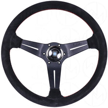 Load image into Gallery viewer, Nardi Sport Rally Deep Corn Steering Wheel - 350mm Suede w/Red Stitch
