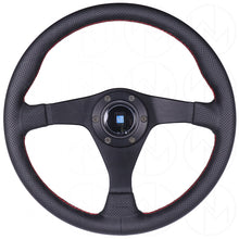 Load image into Gallery viewer, Nardi Gara Steering Wheel - 350mm Perforated Leather w/Red Stitch