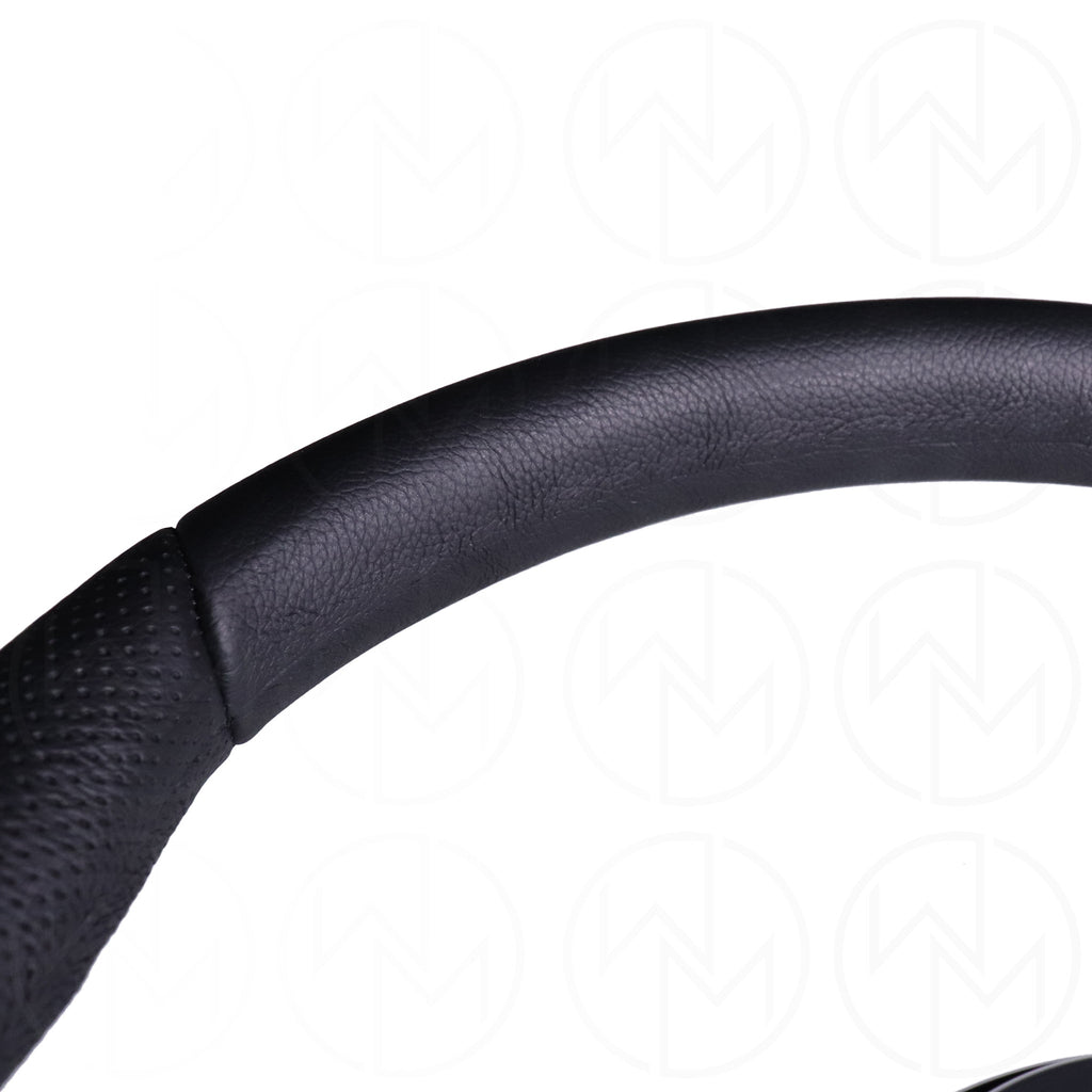 Nardi Basic Kallista Steering Wheel - 350mm Combo Leather w/Polished Spokes