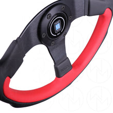 Load image into Gallery viewer, Nardi Leader Steering Wheel - 350mm Combo Black &amp; Red Leather w/Black Stitch