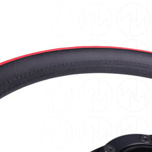Load image into Gallery viewer, Nardi Leader Steering Wheel - 350mm Combo Black &amp; Red Leather w/Black Stitch
