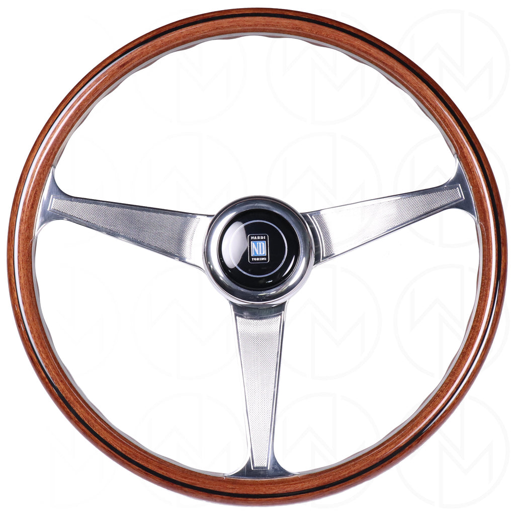 Nardi Classic Anni '60 Wood Steering Wheel - 390mm Polished Grip Spokes